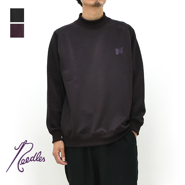 23AW】Needles ニードルズ Track Crew Neck Shirt -Poly Smooth