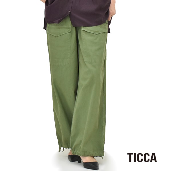 TICCA カーゴパンツ　フリーサイズ TICCA (ティッカ) カーゴパンツ