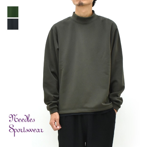 24FW】Needles ニードルズ L/S Mock Neck T -Bright Jersey