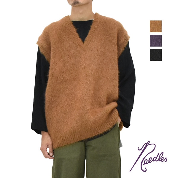 Needles Mサイズ ベスト モヘア　25AW 25AW】Needles ニードルズ Mohair Knit Vest -Solid- モヘア ニット