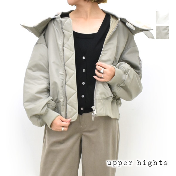 ジャケット・アウター U upper hights アッパーハイツ THE U-2 HOODIE フライトジャケット