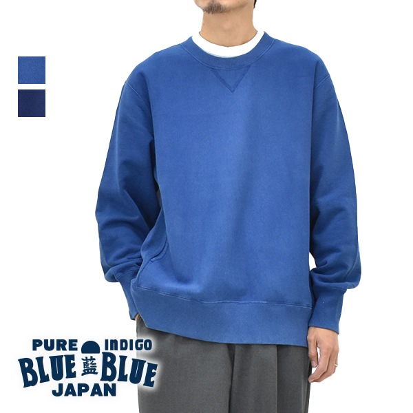 BLUE BLUE スウェットシャツ BLUE BLUE JAPAN ブルーブルージャパン オーガニックウラケ手染め