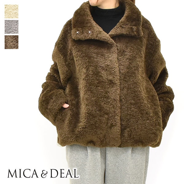 MACPHEE マカフィー シープパイルノーカラーブルゾン ジャケット 34