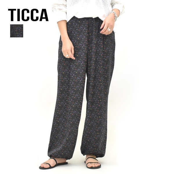 26SS】TICCA ティッカ リトルフラワープリントパンツ TBFS-082