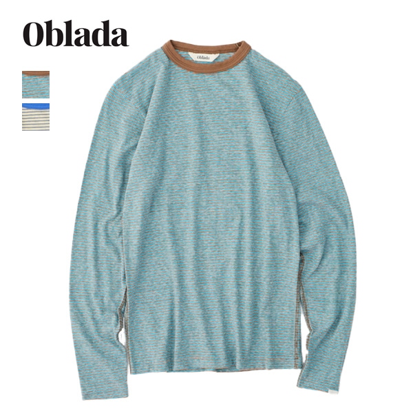 26SS】Oblada オブラダ MULTI BORDER LONG TEE マルチ ボーダー ロング