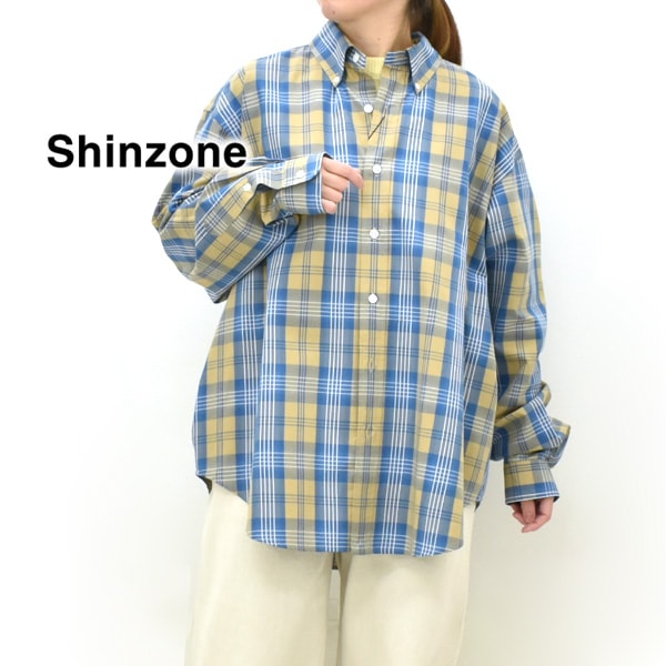 ��26SS��THE SHINZONE ���󥾡��� CHECK DADDY SHIRT �����å� ���ǥ� ����� 26SMSBL11 ��ǥ�����������̵����