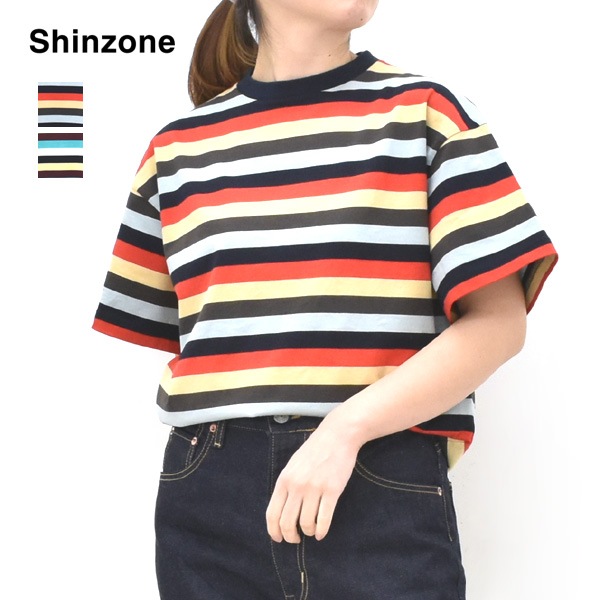 26SS】THE SHINZONE シンゾーン MULTI STRIPED JERSEY TEE マルチ