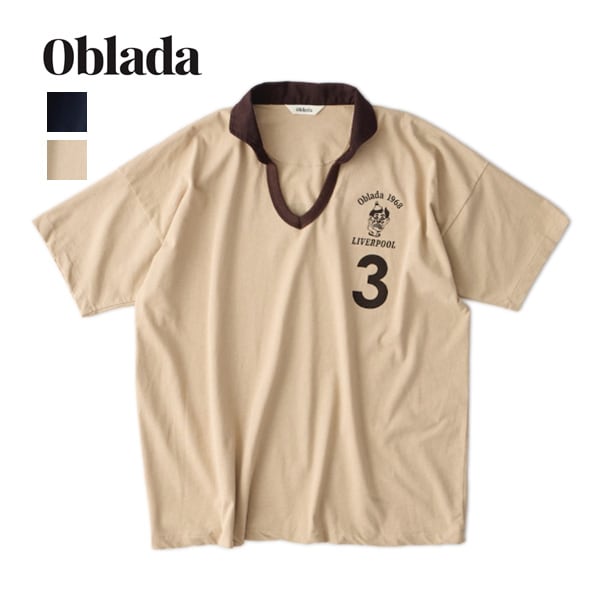 ��26SS��Oblada ���֥�� GAME SHIRT ������ ����� �ϡ��ե��꡼�� T����� S2610CU06 ��ǥ�����������̵����