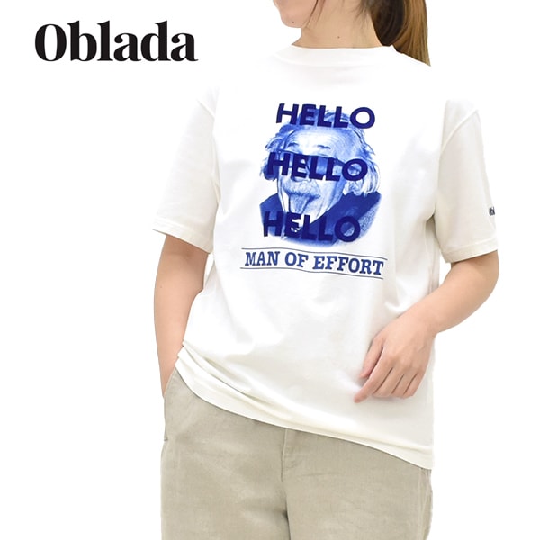 26SUMMER】Oblada オブラダ テーププリントTシャツ TAPE PRINT TEE