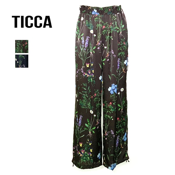 TICCA ティッカ フラワープリントパンツ TBFS-422 レディース【送料