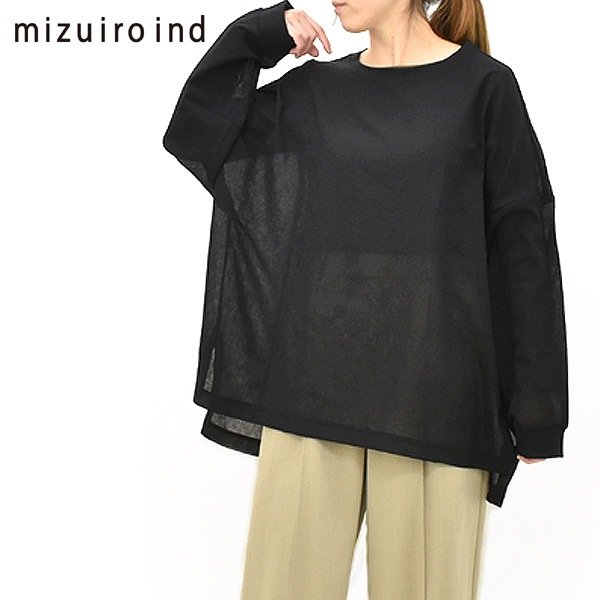 mizuiro ind ミズイロインド ワッシャーボイルワイドプルオーバー 1