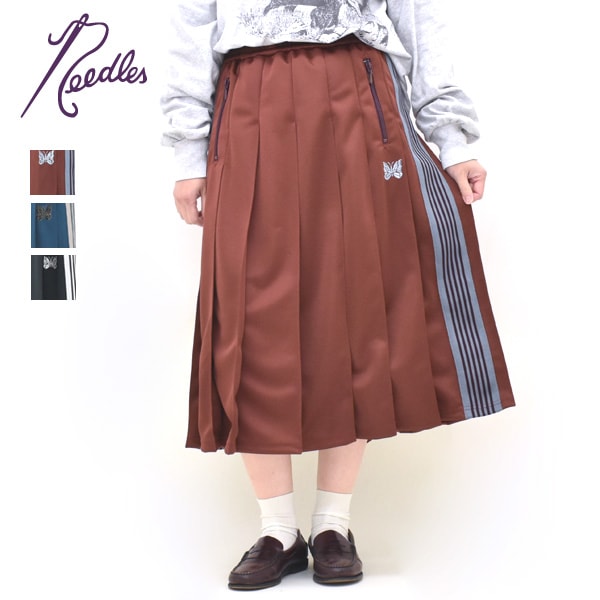 Needles �ˡ��ɥ륺 Pleated Track Skirt -Poly Smooth- �����ɥ饤�� �ȥ�å��������� SX412 ��ǥ�����������̵����