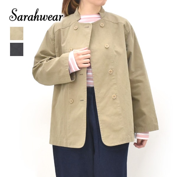 Sarah Wear サラウェア コットンリネンキャンバスコックジャケット