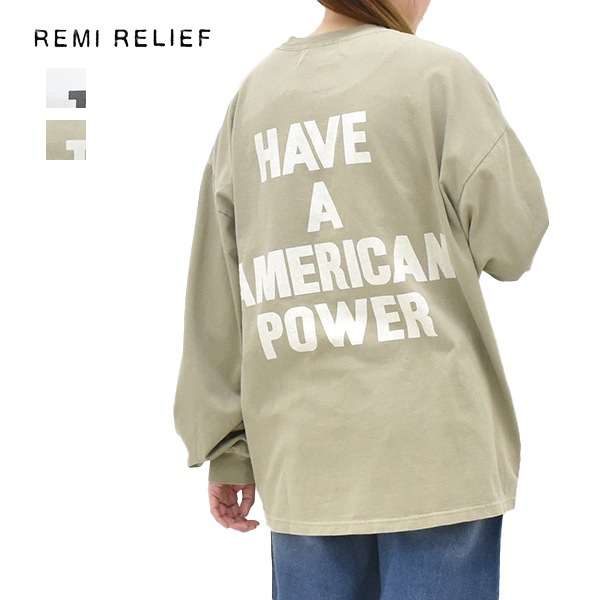 REMI RELIEF レミレリーフ SP加工 20/-天竺ロンTee THE RN30389131