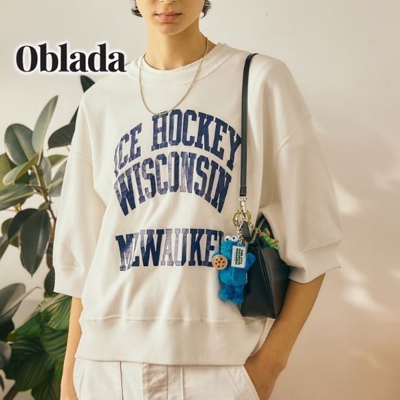 ��26SUMMER��Oblada ���֥�� �ۥå���Ⱦµ�������å� HOCKEY H/S SWEAT M2610CU20������̵���ۡ�ͽ���