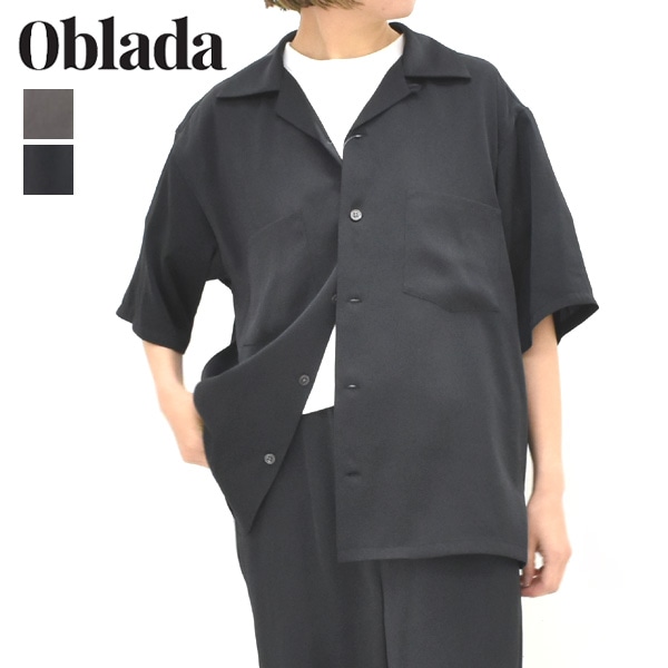 ��26SUMMER��Oblada ���֥�� �����ץ󥫥顼����� OPEN COLLAR SHIRT M2610SH05������̵����
