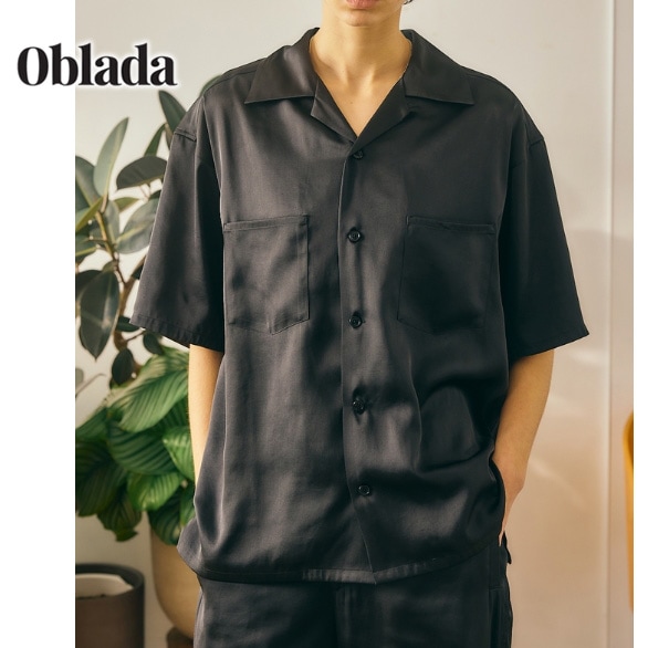 ��26SUMMER��Oblada ���֥�� �����ץ󥫥顼����� OPEN COLLAR SHIRT M2610SH05������̵���ۡ�ͽ���