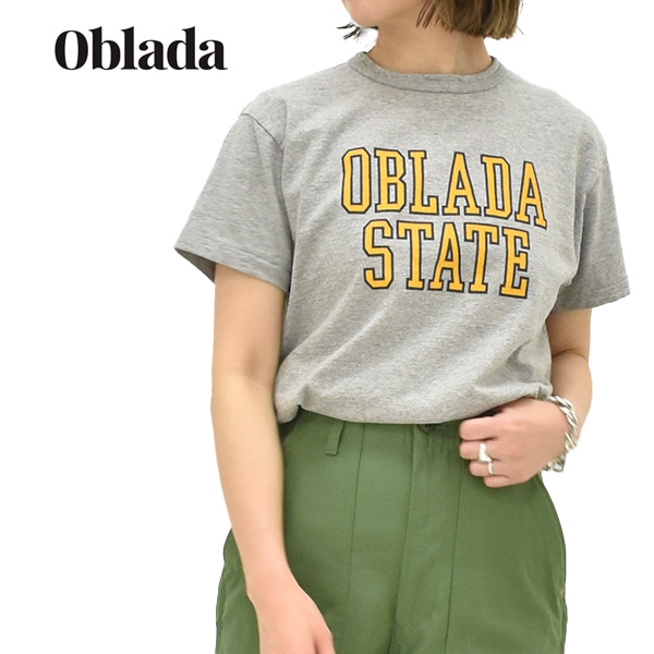 26SUMMER】Oblada オブラダ ステートプリントTシャツ STATE TEE