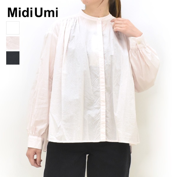Midiumi ミディウミ ギャザードワイドシャツ 3-73966261 レディース