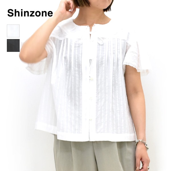25Summer】THE SHINZONE シンゾーン LACE COLLAR BLOUSE レースカラー