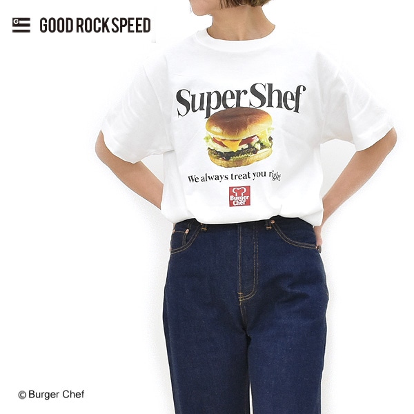 GOOD ROCK SPEED ���åɥ��å����ԡ��� �С�����������Burger Chef SUPER CHEF T-SHIRT �ץ���T����ġڥ���å��ݥ��Ȳġ�