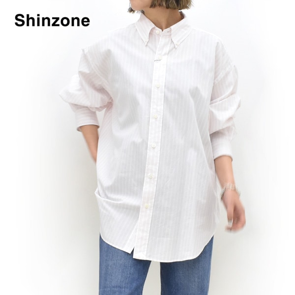 THE SHINZONE ���󥾡��� STRIPED DADDY SHIRT ���ȥ饤�ץ��ǥ������ 26MMSBL01 ��ǥ�����������̵����