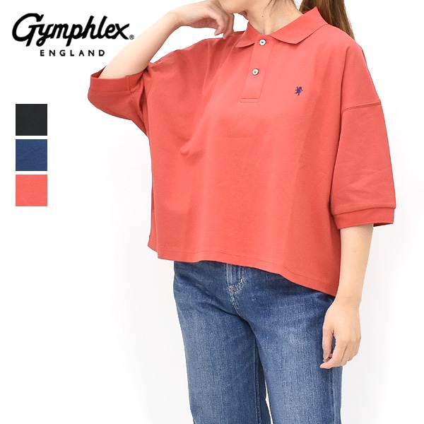 Gymphlex ジムフレックス ドルマンワイドポロシャツ GY-C0447KKA