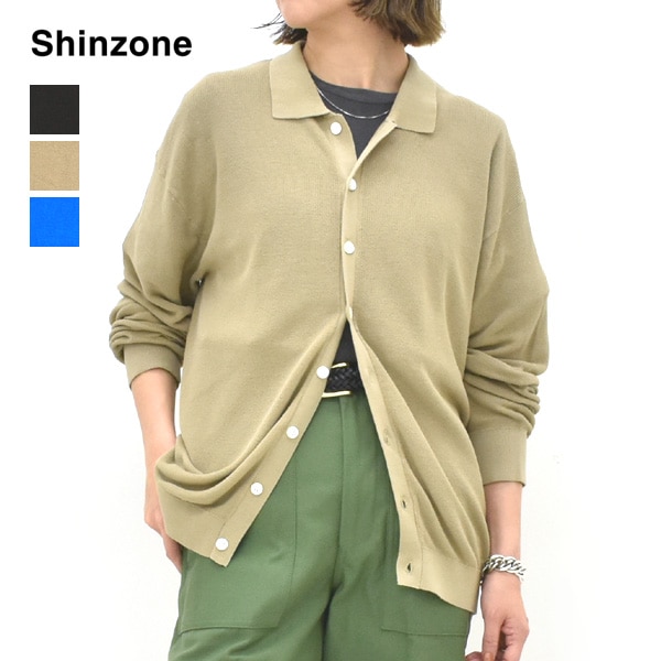 THE SHINZONE シンゾーン ポロニットカーディガン POLO KNIT CARDIGAN