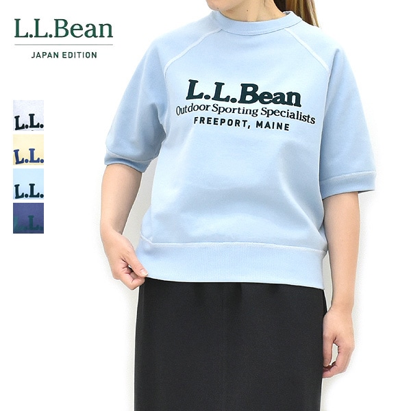 L.L.Bean Japan Edition ���륨��ӡ��� ����ѥ󥨥ǥ������ Portage Short-Sleeve Sweatshirt �ݡ��ơ������硼�ȥ��꡼�֥������åȥ���� 6275-4134 ��ǥ�����