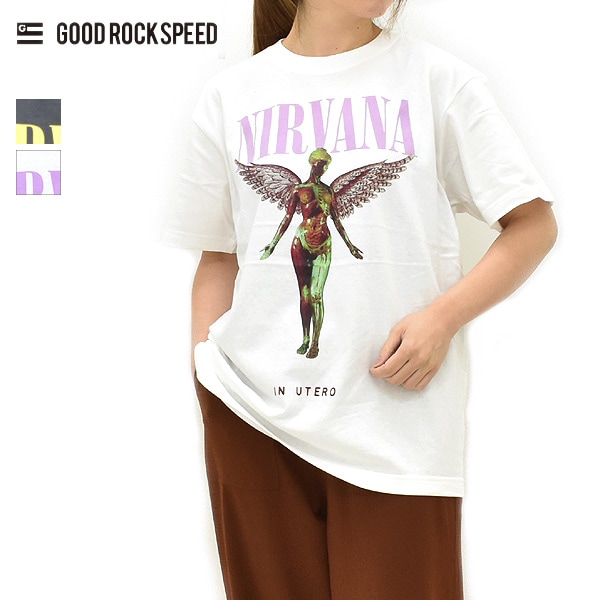 �ڥ�����/40%OFF��GOOD ROCK SPEED ���åɥ��å����ԡ��� �˥�������� ���󡦥桼�ƥ� �ץ���T����� NIRVANA IN UTERO 26NVN006W ��� ��ǥ������ڥ���å��ݥ��Ȳġۡ�26 SUMMER SALE�ۡ����ʡ����Բġ�