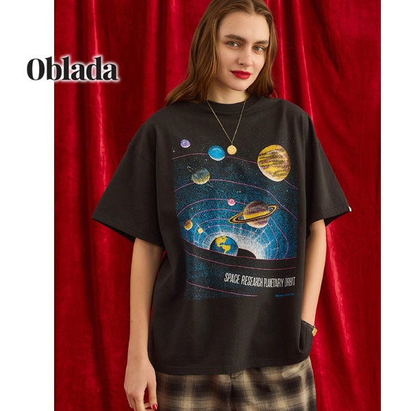 26SS】Oblada オブラダ MAN OF EFFORT TEE グラフィック フロッキー T