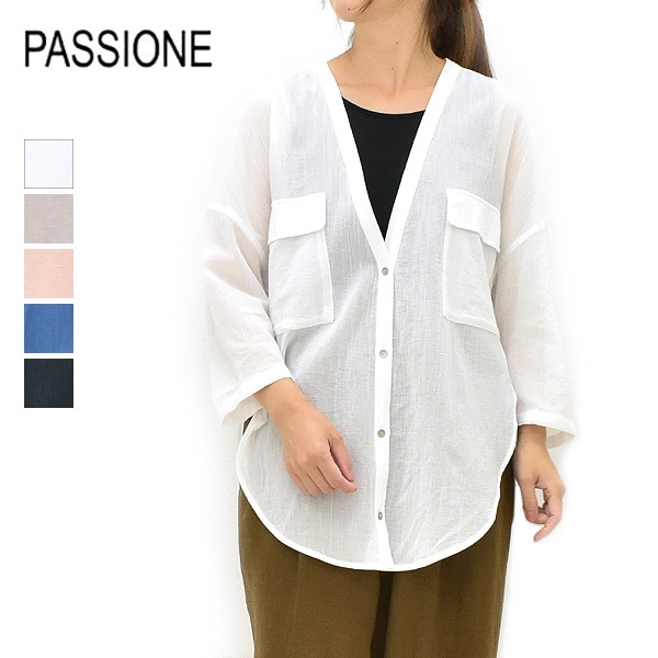 �ڥ�����/30%OFF��PASSIONE �ѥ������� V�ͥå��롼������������� 626465 ��ǥ�����������̵���ۡ�26 SUMMER SALE�ۡ����ʡ����Բġ�