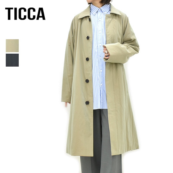 26SS】TICCA ティッカ ナイロンステンカラーコート TBFS-172