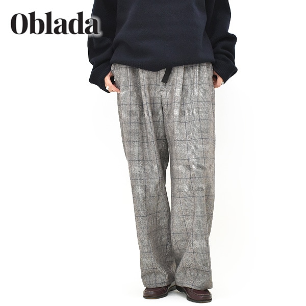 ��26FW��Oblada ���֥�� FINE PANTS CHECK �ե�����ѥ�� �����å� F2610PT15 ��ǥ�����������̵����