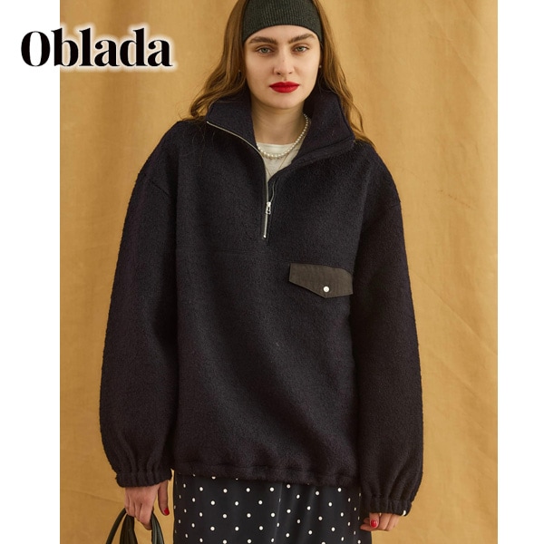 26SS】Oblada オブラダ W GAZETTE SWEAT ダブルガゼット スウェット
