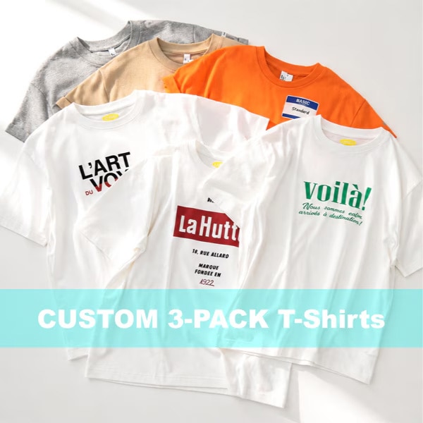 ����饤�󥹥ȥ������CUSTOM 3-PACK T-SHIRTS��