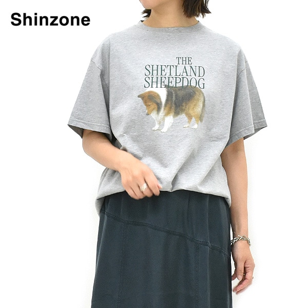��26AW��THE SHINZONE ���󥾡��� THE SHETLAND SHEEPDOG TEE �����ȥ��ɥ����ץɥå��ץ���T����� Ⱦµ 26AMSCU10 ��ǥ�����������̵����