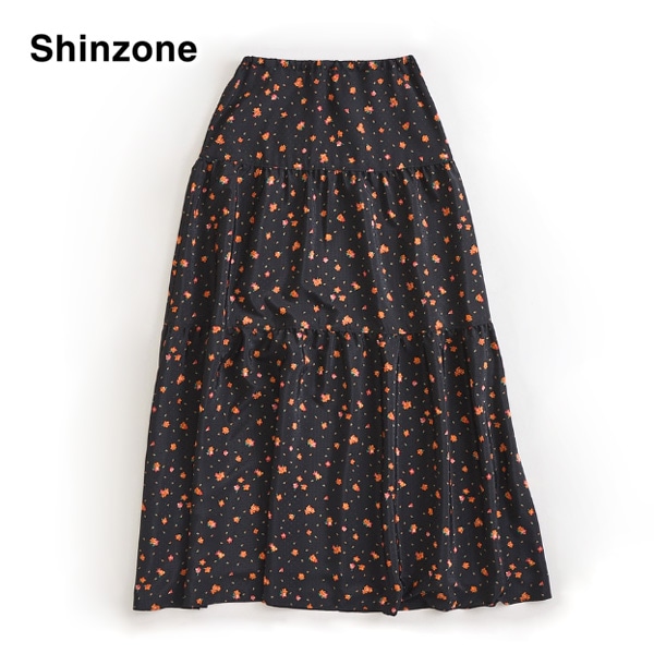 ��26AW��THE SHINZONE ���󥾡��� TINY BLOSSOM PRINTED SKIRT �����ˡ��֥��å���ץ��ȥ������� ������ 26AMSSK01 ��ǥ�����������̵���ۡ�ͽ���