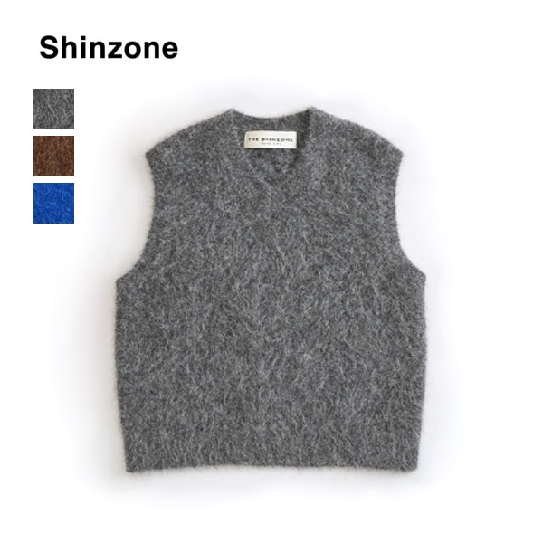 ��26AW��THE SHINZONE ���󥾡��� ALPACA SHAGGY KNIT VEST ����ѥ����㥮���˥åȥ٥��� V�ͥå� 26AMSNI04 ��ǥ�����������̵���ۡ�ͽ���
