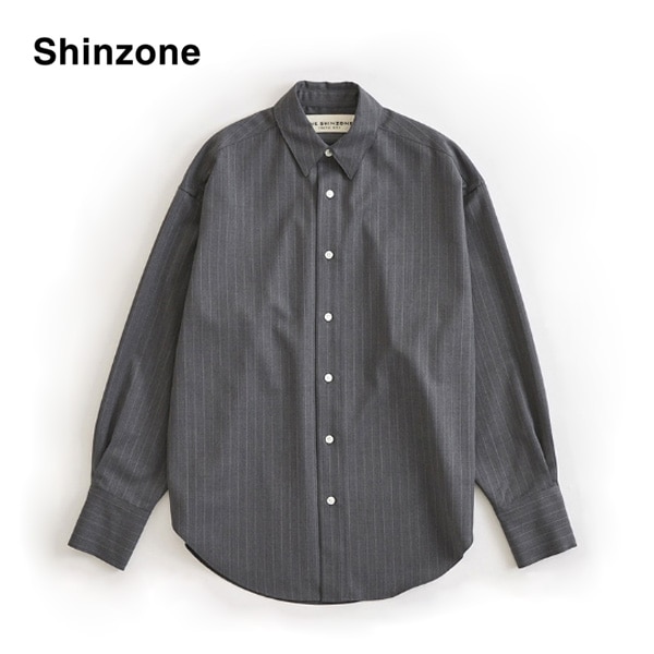 ��26AW��THE SHINZONE ���󥾡��� WASHABLE WOOL DADDY SHIRT(STRIPE) �����å���֥륦������ǥ������ ���ȥ饤�� 26AMSBL07 ��ǥ�����������̵���ۡ�ͽ���