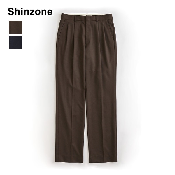 ��26AW��THE SHINZONE ���󥾡��� WASHABLE WOOL CHRYSLER PANTS �����å���֥륦���� ���饤���顼�ѥ�� 26AMSPA09 ��ǥ�����������̵���ۡ�ͽ���