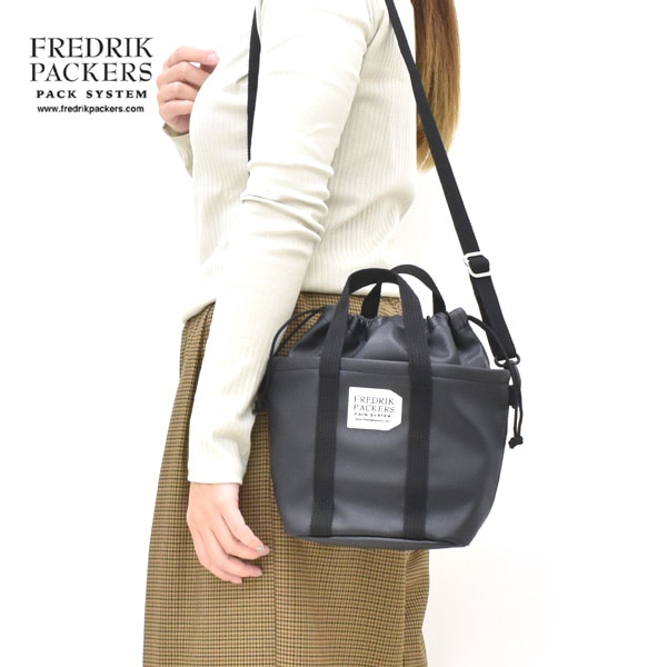 FREDRIK PACKERS �ե�ɥ�å��ѥå����� DRAWSTRING MINI TOTE ECO LEATHER �ɥ����ȥߥ˥ȡ��ȥХå� �����쥶�� �������� FPEL-TT05 ��ǥ�����
