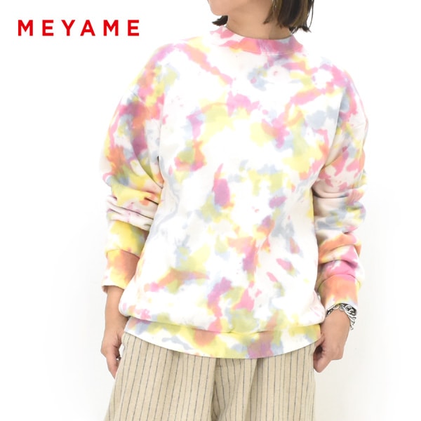 MEYAME ���� TIE-DIE SWITCHING PATTERN SWEAT BRUSHED LINING �������� �������å��󥰥ѥ����󥹥����å� ������ MEY-2504 ��ǥ�����������̵����