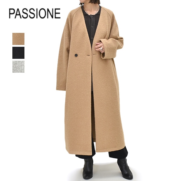 PASSIONE パシオーネ WOOLLET×WARM-THERMO ロングコート スタンド