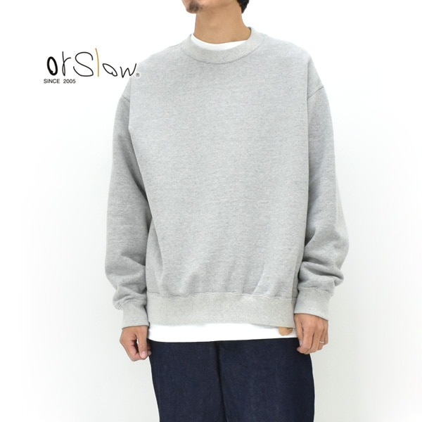 orSlow ���������� ���å����ե��å� �ץ륪���С� �������å� RELAX FIT DENSE-KNIT SWEAT SHIRT 01-0041-64������̵����