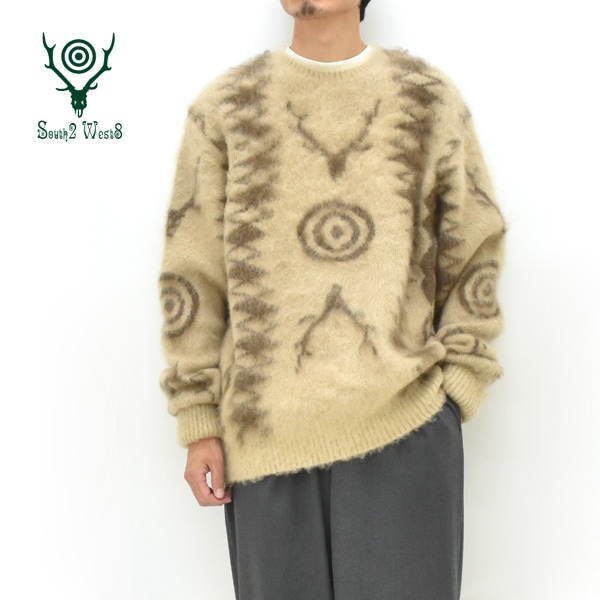 ��26FW��South2 West8 �������ġ��������ȥ����� ���롼�ͥå� ��إ��˥å� Crew Neck Sweater -Skull&Target- TY841������̵����