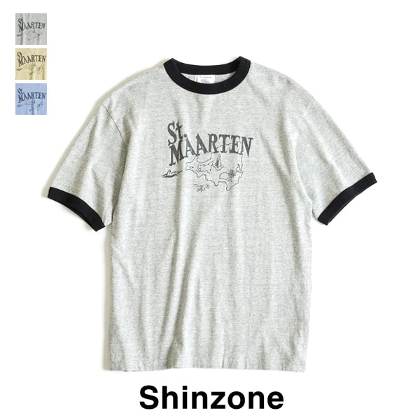 良品　THE SHINZONE 〈別注〉霜降りリンガーTシャツ　日本製 良品 THE SHINZONE 〈別注〉霜降りリンガーTシャツ 日本製