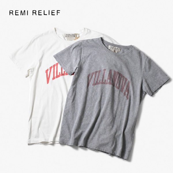 REMI RELIEF レミレリーフ SP加工Tシャツ VILLANOVA 半袖 ヴィンテージ
