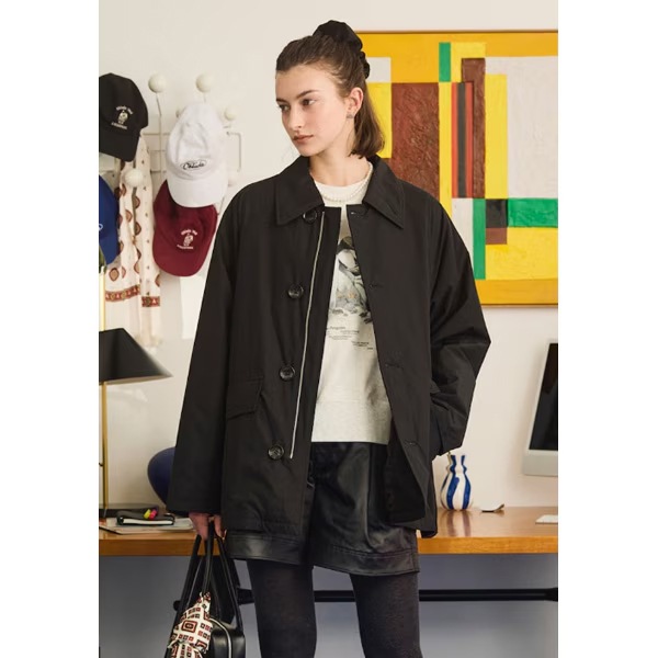��26SS��Oblada ���֥�� FEATHER COAT MINI �ե����������� �ߥ� ���ʥƥ�ȥ饤�󥳡��� S2610CO01������̵����
