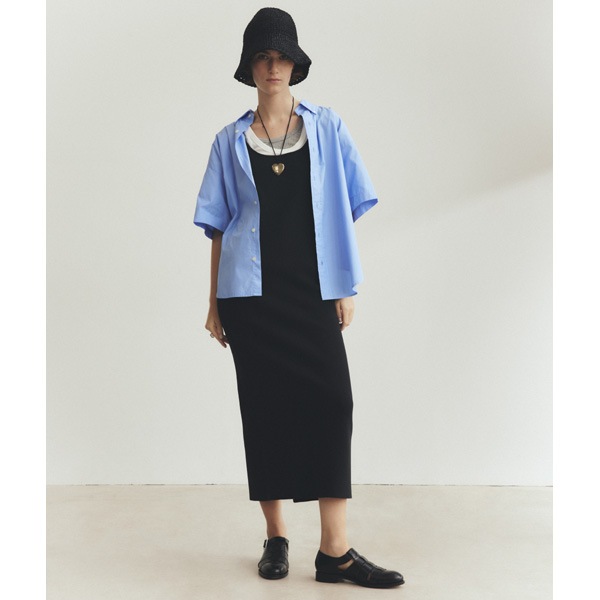 ��25Summer��THE SHINZONE ���󥾡��� MILANO RIB KNIT DRESS �ߥ�Υ�� �˥å� �Ρ����꡼�֥��ԡ��� 25MMSOP02������̵����